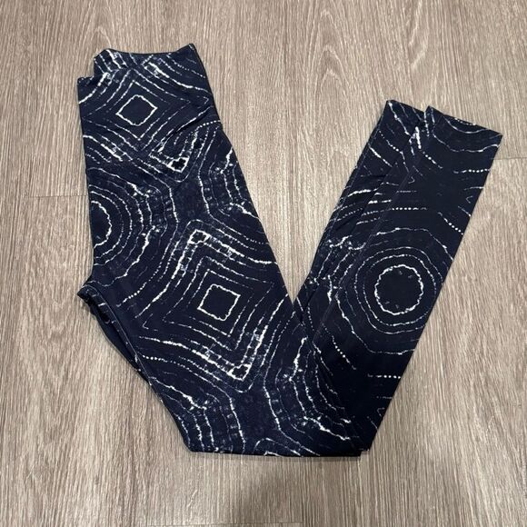 Beyond Yoga Lux Dunes Ripple Effect Tie Dye High Waisted Legging Blue Sz Small - Picture 4 of 11
